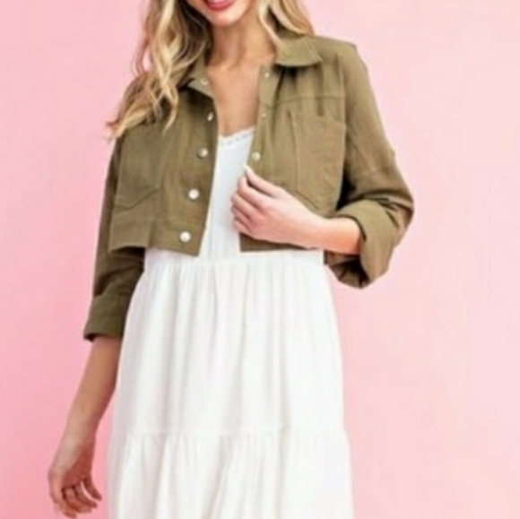 Cropped Utility Jacket - Picture 4 of 4